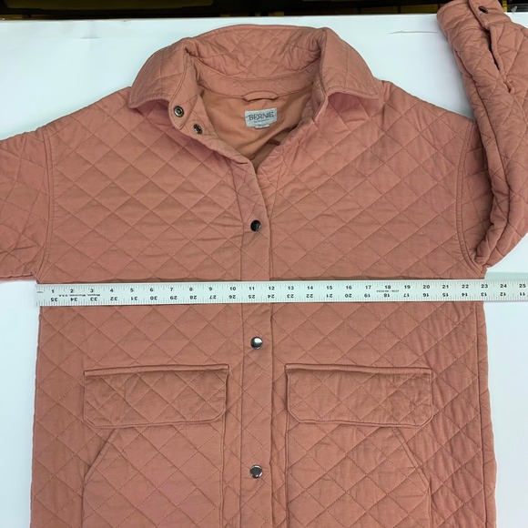 Bernie‎ Bernardo Women's Quilted Long French Cotton Terry Coat Size XS - Picture 11 of 13